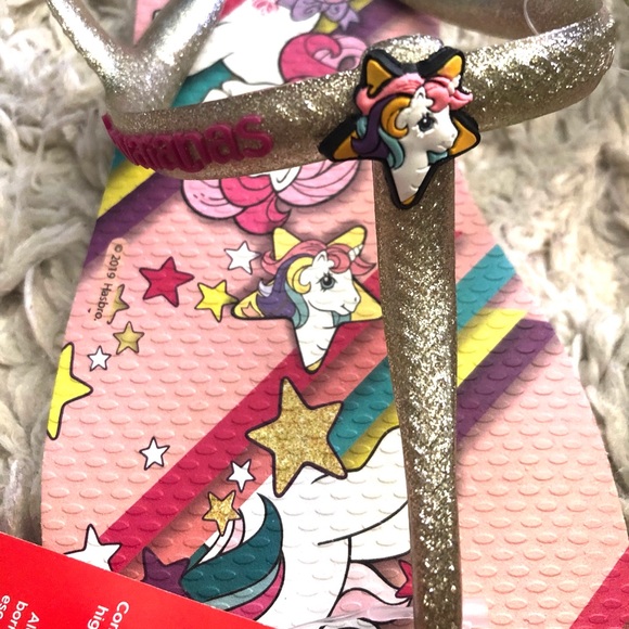 Havaianas My Little Pony Thong Sandals Pink 3/4Y NEW with tags - Picture 3 of 8